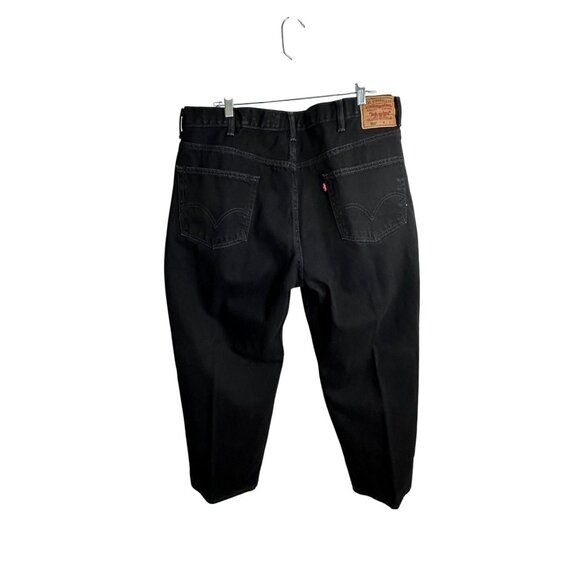 Levis Mens Relaxed Fit Black Denim Jeans Size 42 - Picture 11 of 14